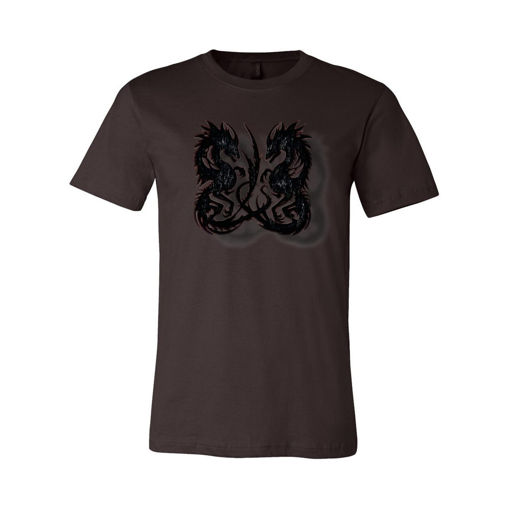 Twin Dragon Unisex Tee – Bold Graphic Short Sleeve Shirt