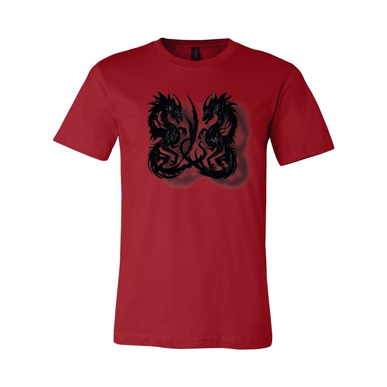 Twin Dragon Unisex Tee – Bold Graphic Short Sleeve Shirt