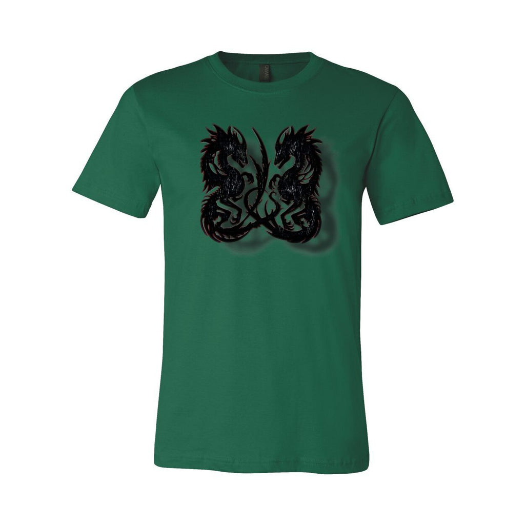 Twin Dragon Unisex Tee – Bold Graphic Short Sleeve Shirt