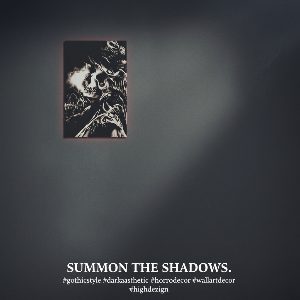 Inferno of Shadows 12 x 18 Wall Decal – Gothic Dark Fantasy Wall Art