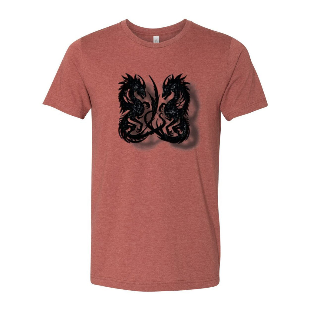 Twin Dragon Unisex Tee – Bold Graphic Short Sleeve Shirt