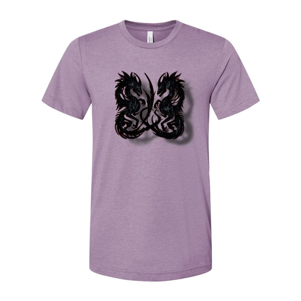 Twin Dragon Unisex Tee – Bold Graphic Short Sleeve Shirt