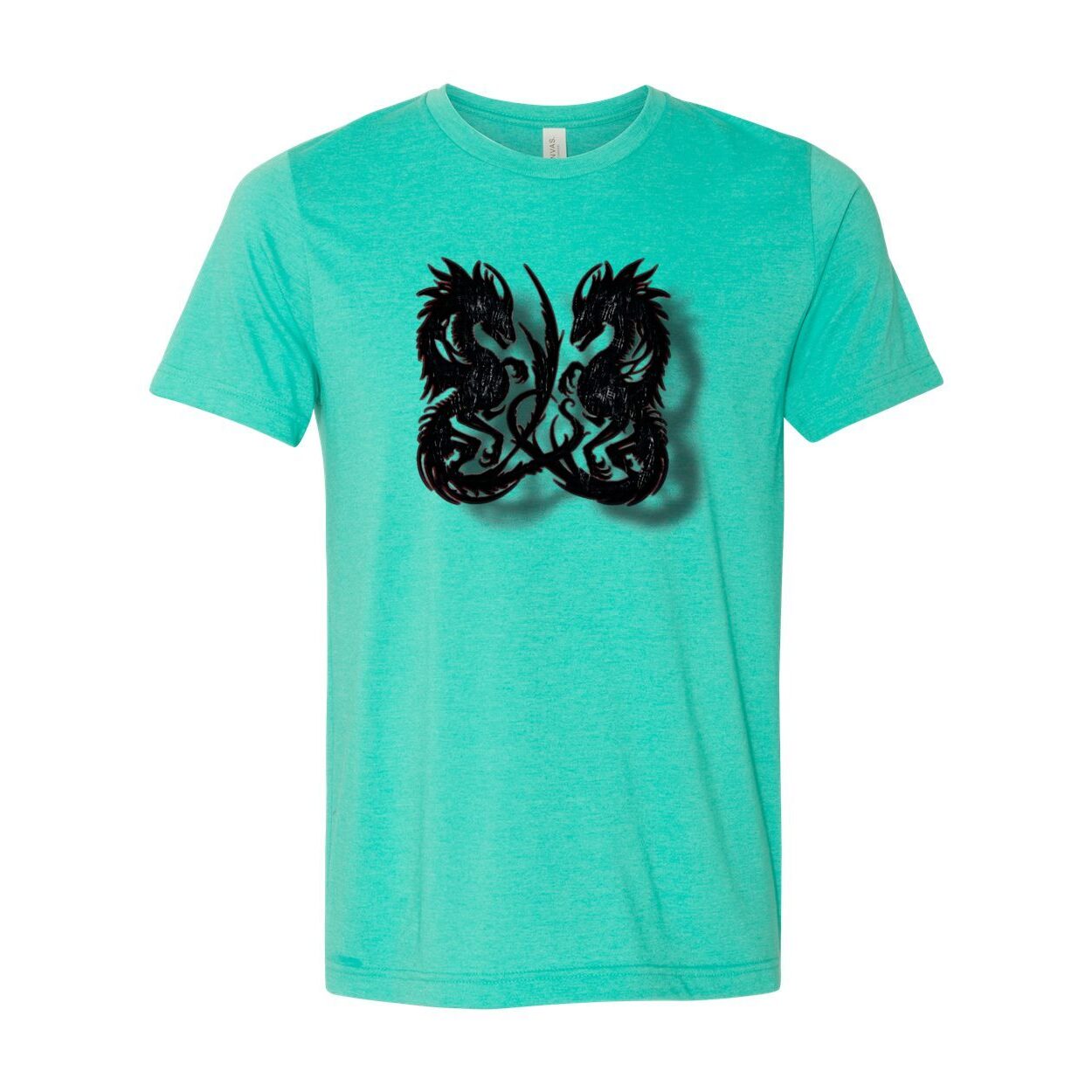 Twin Dragon Unisex Tee – Bold Graphic Short Sleeve Shirt