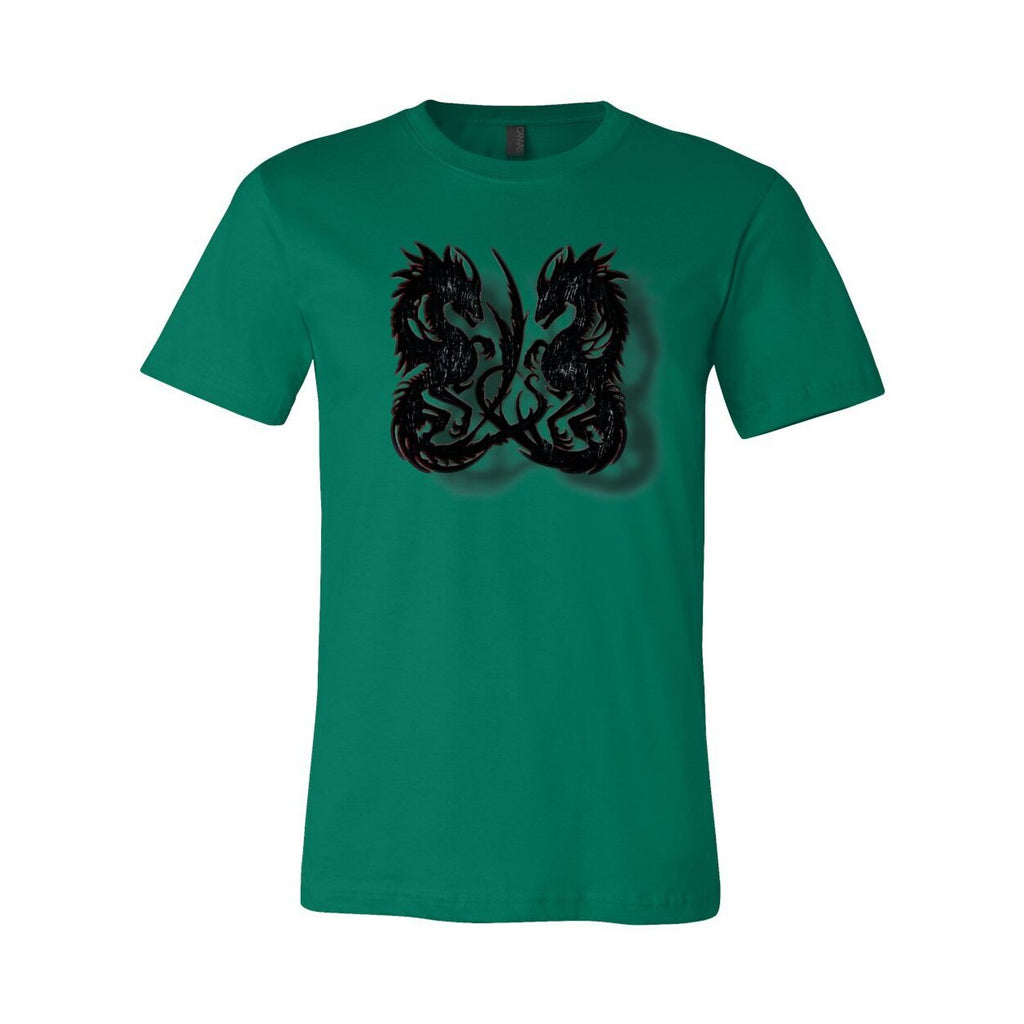 Twin Dragon Unisex Tee – Bold Graphic Short Sleeve Shirt