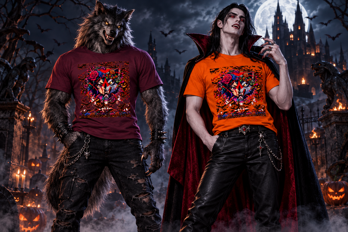 Maroon and Orange color and size guide