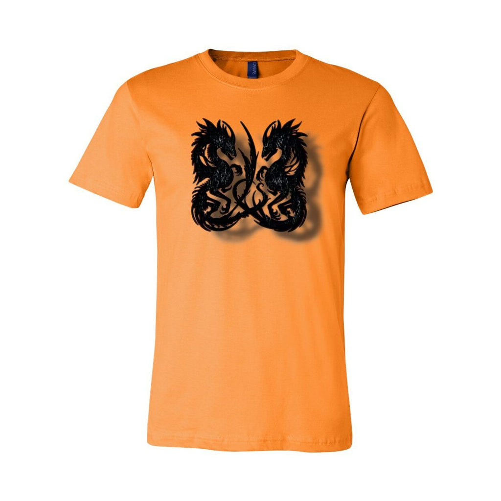 Twin Dragon Unisex Tee – Bold Graphic Short Sleeve Shirt