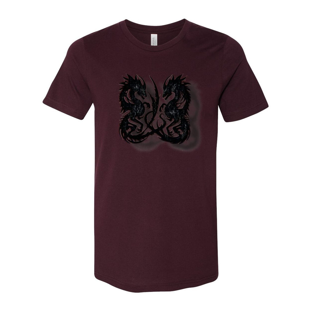 Twin Dragon Unisex Tee – Bold Graphic Short Sleeve Shirt