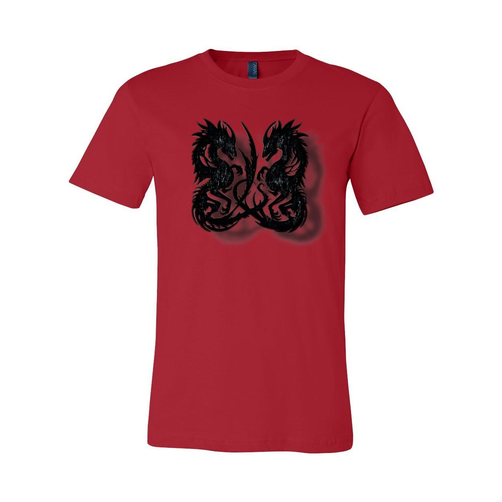 Twin Dragon Unisex Tee – Bold Graphic Short Sleeve Shirt