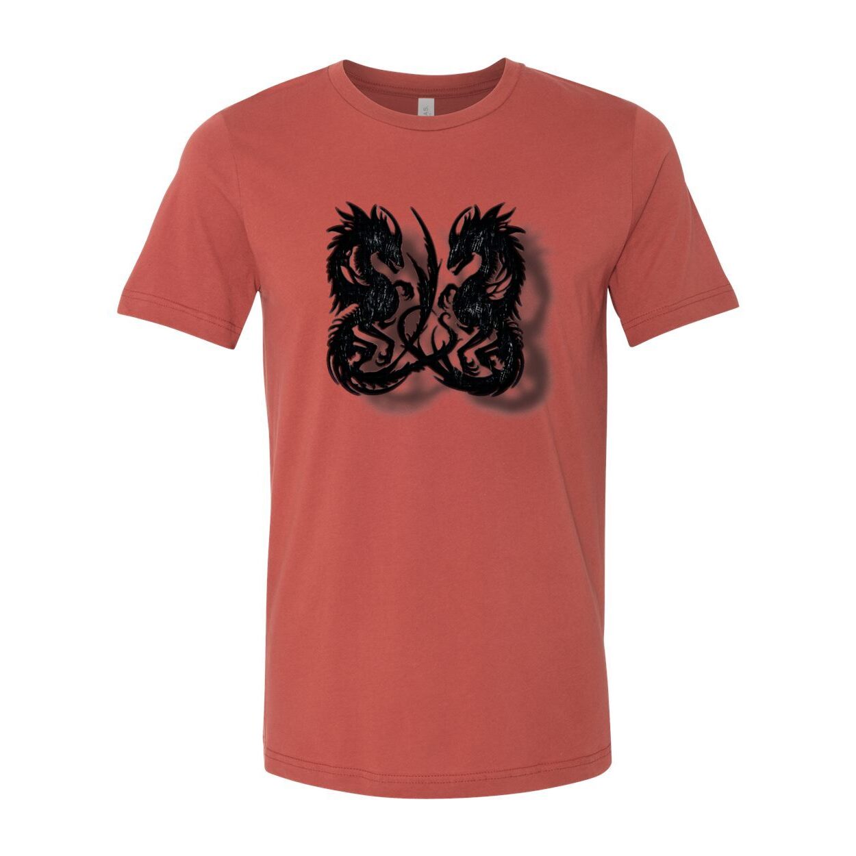 Twin Dragon Unisex Tee – Bold Graphic Short Sleeve Shirt