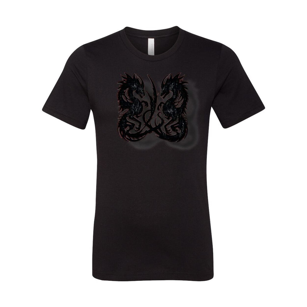 Twin Dragon Unisex Tee – Bold Graphic Short Sleeve Shirt