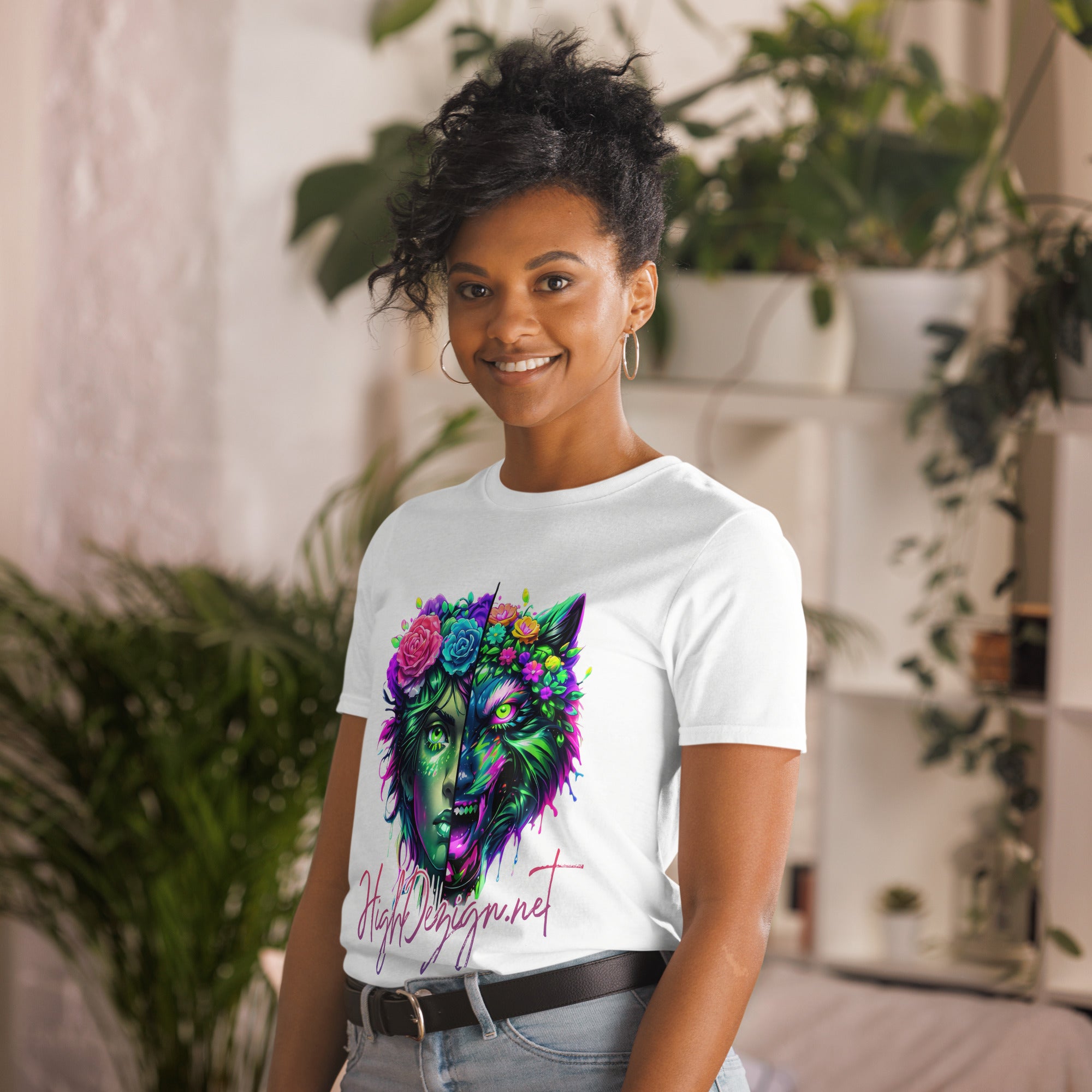 Mother Nature in the Wild Side – Unisex Short-Sleeve Graphic T-Shirt