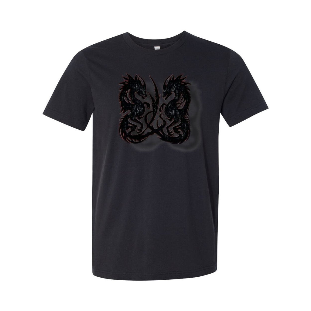 Twin Dragon Unisex Tee – Bold Graphic Short Sleeve Shirt