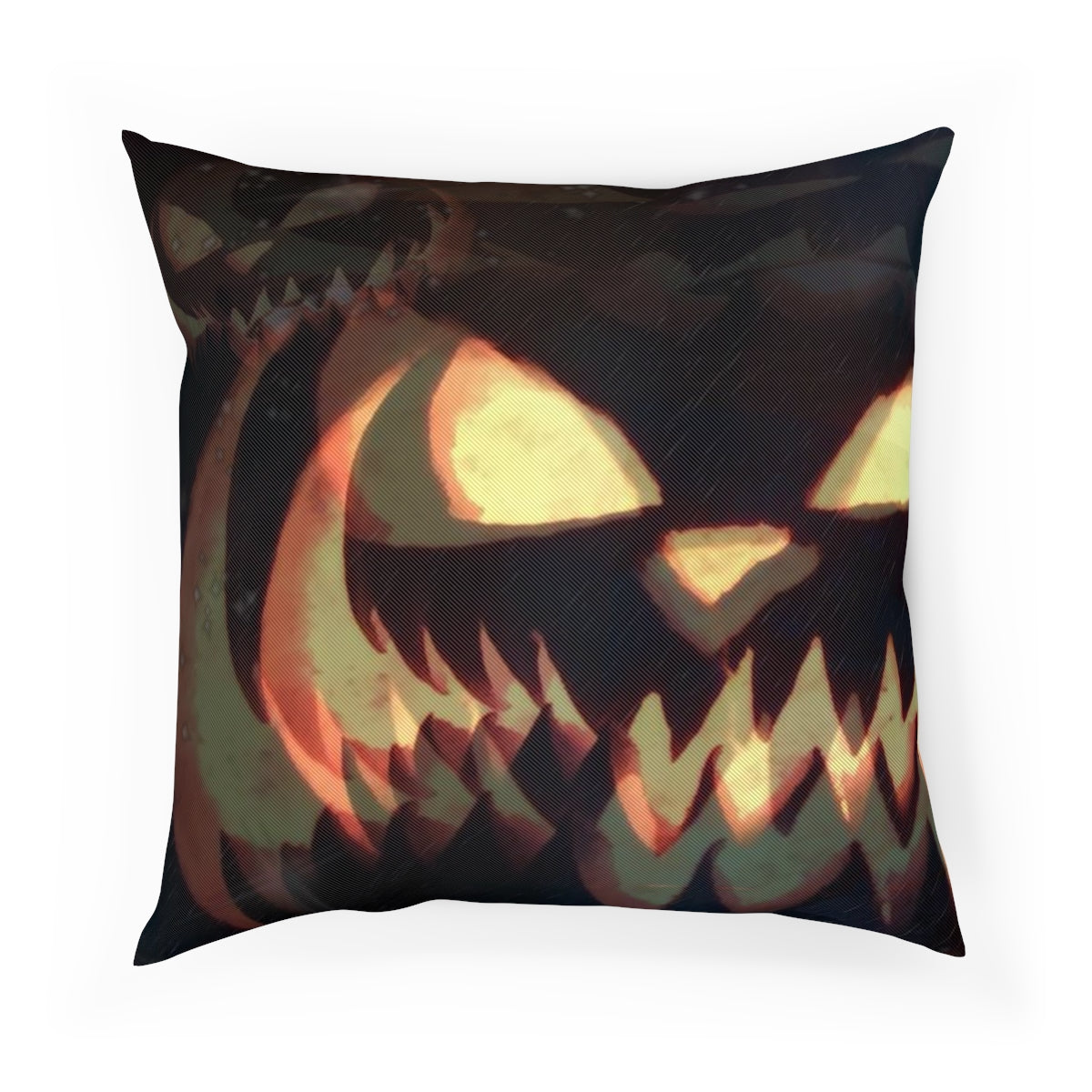 Pumpkin Grin Halloween Cushion – 100% Cotton Drill | Double-Sided Print