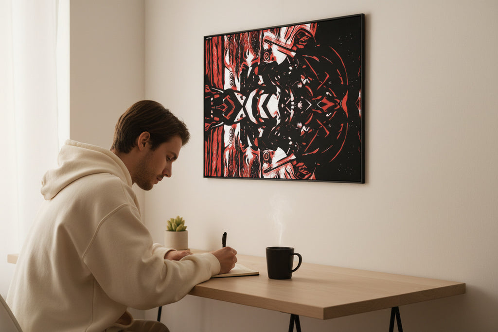 Inferno Reflection Canvas Print