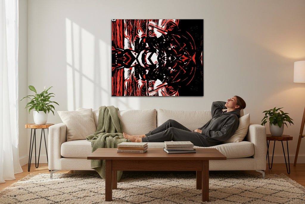 Inferno Reflection Canvas Print