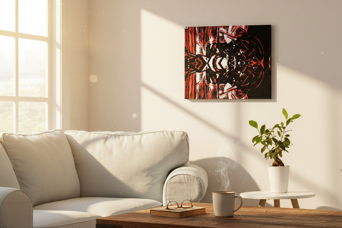 Inferno Reflection Canvas Print