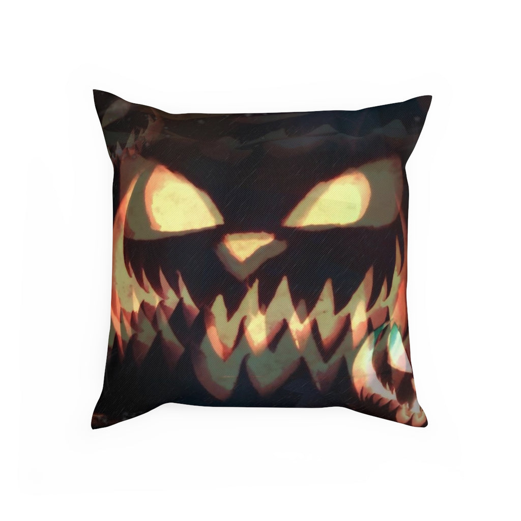 Pumpkin Grin Halloween Cushion – 100% Cotton Drill | Double-Sided Print