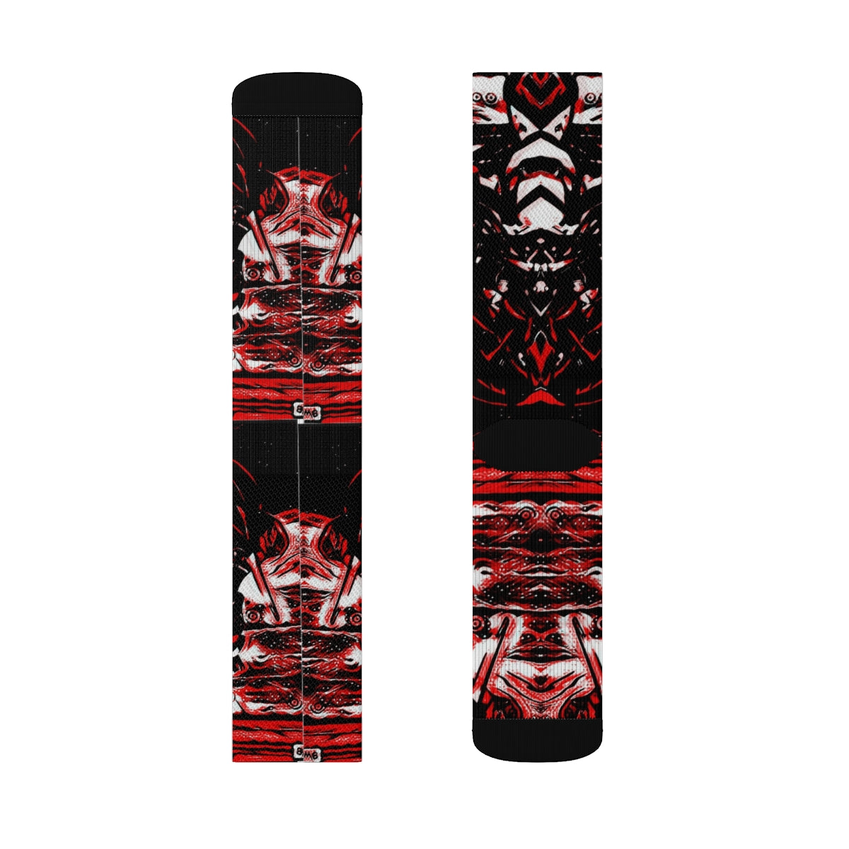 Red Static Sublimation Socks – Cushioned & Stylish | Unisex Fit