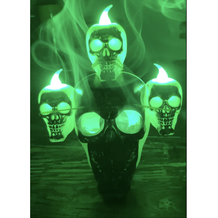 New Halloween Decoration Halloween Skull With Lights Ornaments