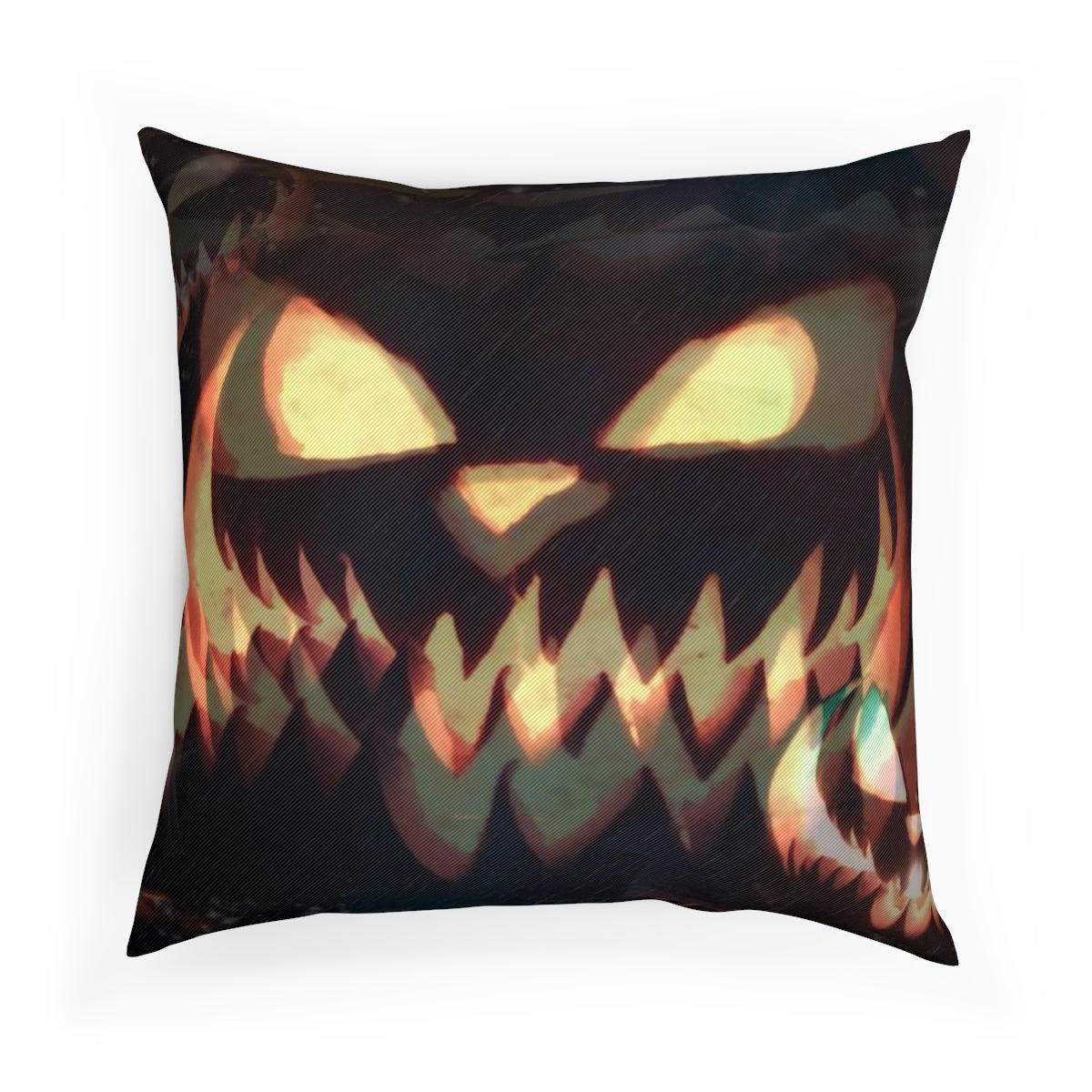 Pumpkin Grin Halloween Cushion – 100% Cotton Drill | Double-Sided Print